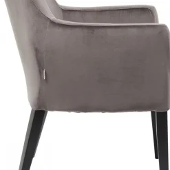 Cheap Armleunstoel Black Mode Fluweel Grijs Kasten|Stoelen