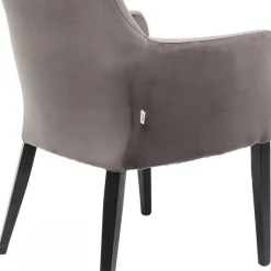 Cheap Armleunstoel Black Mode Fluweel Grijs Kasten|Stoelen