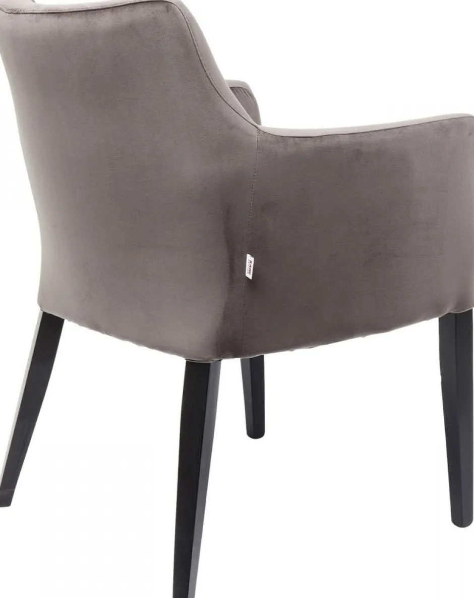 Cheap Armleunstoel Black Mode Fluweel Grijs Kasten|Stoelen