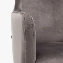Cheap Armleunstoel Black Mode Fluweel Grijs Kasten|Stoelen