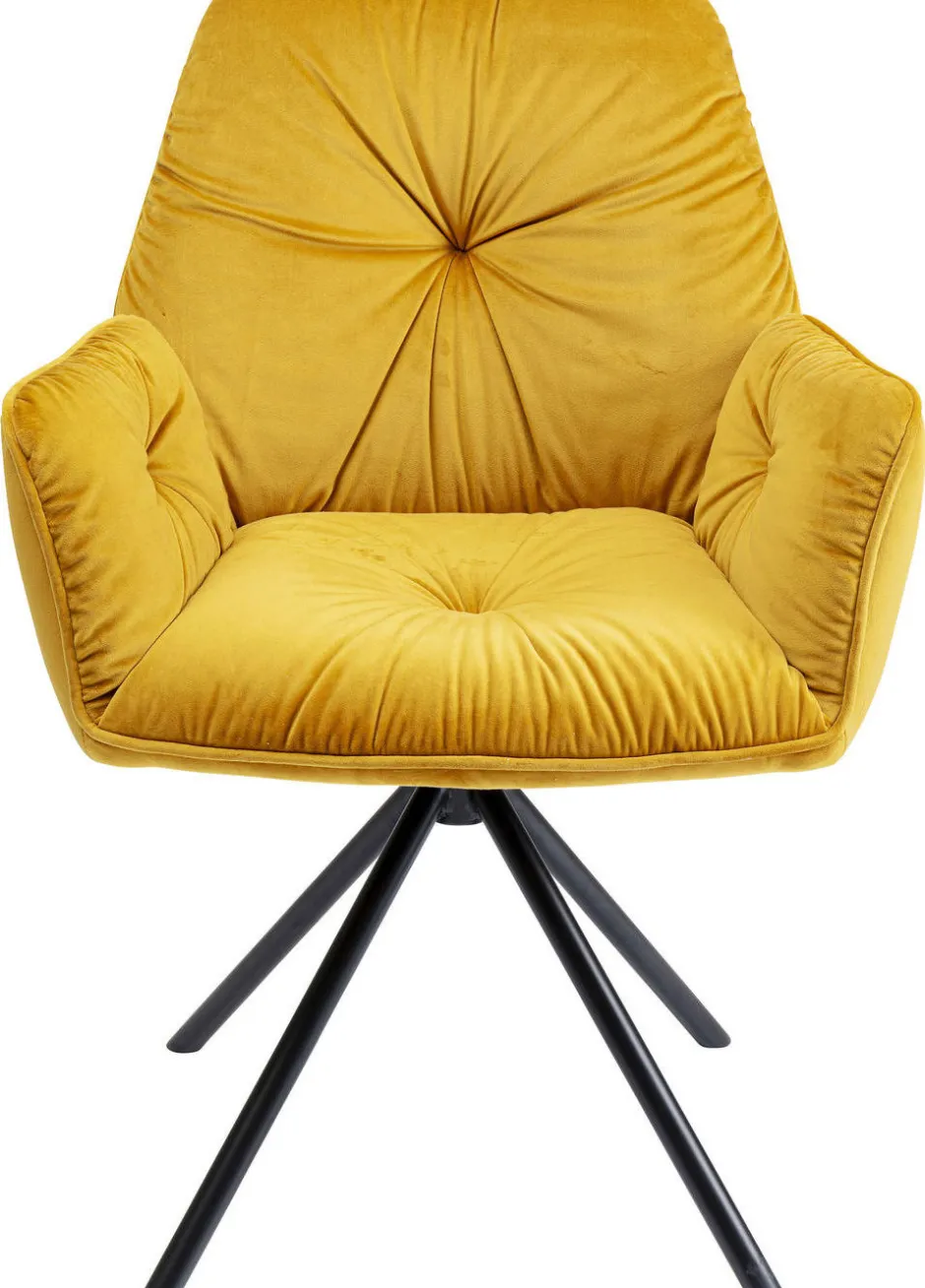 Sale Armleunstoel Mila Geel Kasten|Stoelen