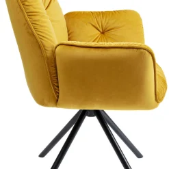 Sale Armleunstoel Mila Geel Kasten|Stoelen