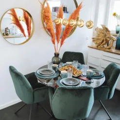 Sale Armleunstoel Mila Groen Kasten|Stoelen