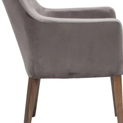 Cheap Armleunstoel Mode Fluweel Grijs Kasten|Stoelen