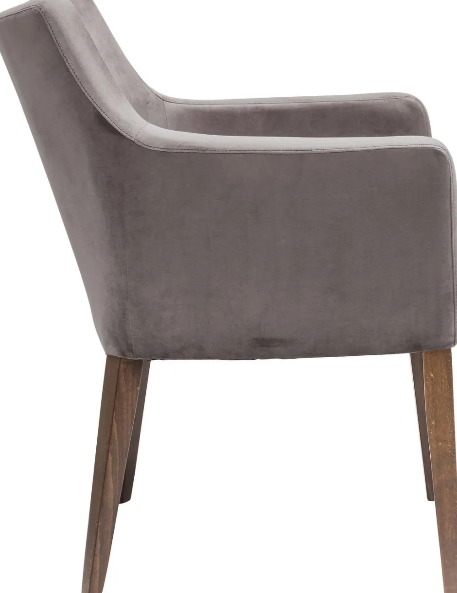 Cheap Armleunstoel Mode Fluweel Grijs Kasten|Stoelen