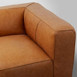 Cheap Bank Cubetto Smart Leather Light Brown 220cm Kasten|Tuinmeubelen
