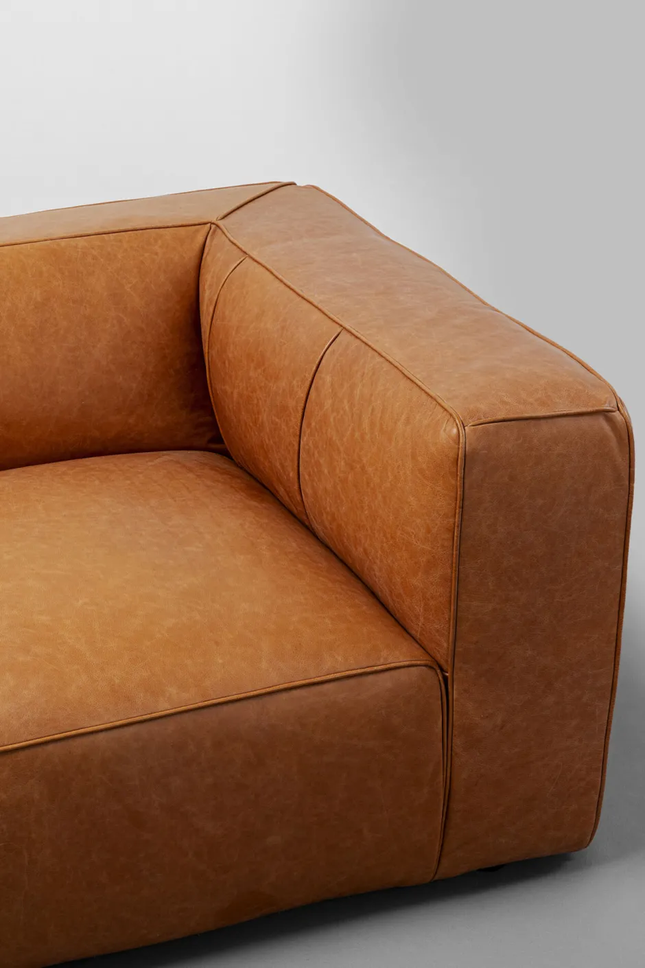Cheap Bank Cubetto Smart Leather Light Brown 220cm Kasten|Tuinmeubelen