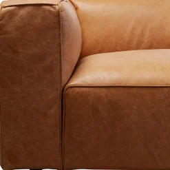Cheap Bank Cubetto Smart Leather Light Brown 220cm Kasten|Tuinmeubelen