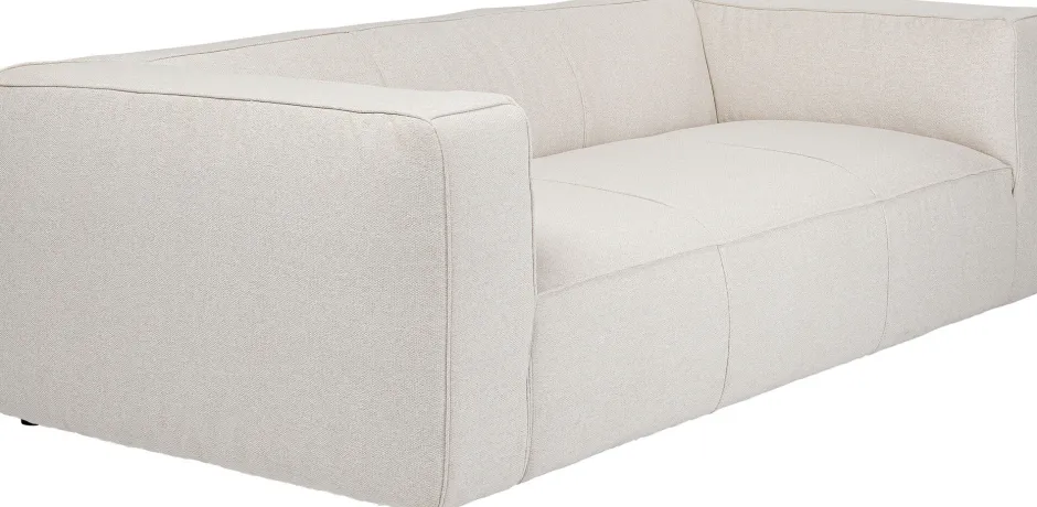 Outlet Bank Cubetto 3-zits Cream 220cm Kasten|Tuinmeubelen