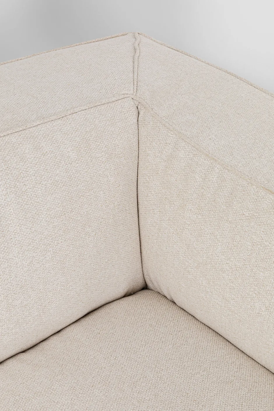 Outlet Bank Cubetto 3-zits Cream 220cm Kasten|Tuinmeubelen