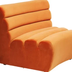 Clearance Bank Element Wave Oranje Kasten|Tuinmeubelen