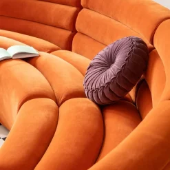Clearance Bank Element Wave Oranje Kasten|Tuinmeubelen