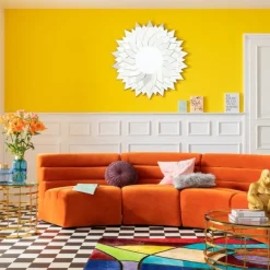 Clearance Bank Element Wave Oranje Kasten|Tuinmeubelen
