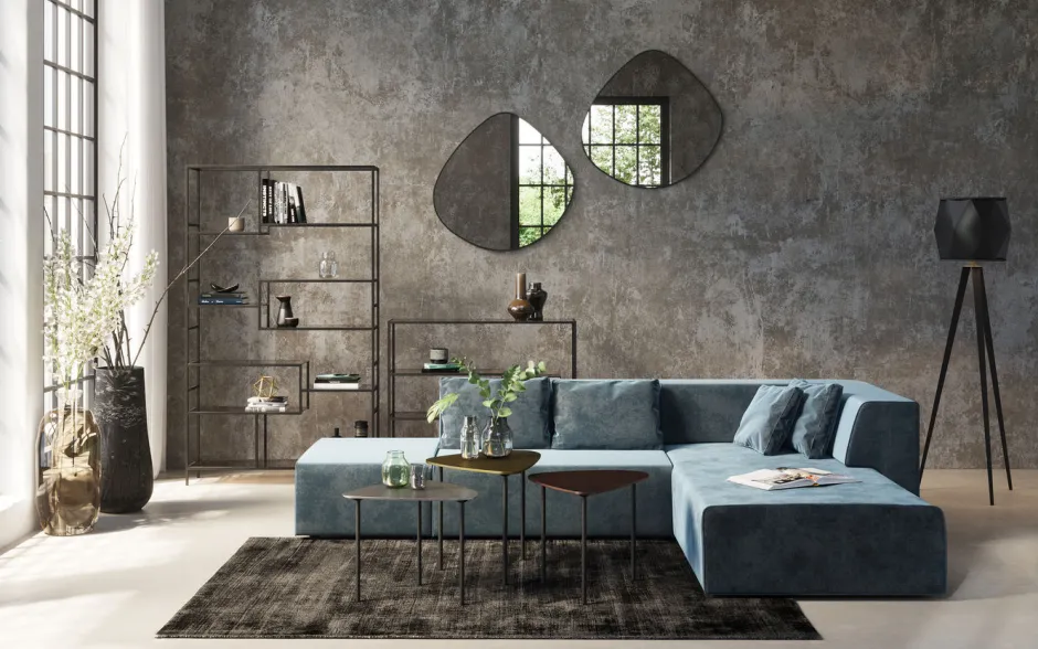Cheap Bank Infinity Fluweel Oceaan Rechts Kasten|Tuinmeubelen