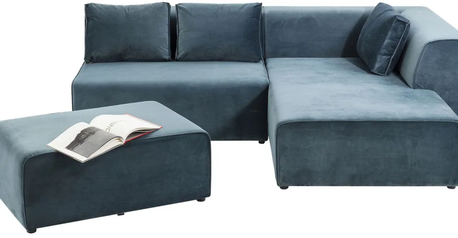 Cheap Bank Infinity Fluweel Oceaan Rechts Kasten|Tuinmeubelen