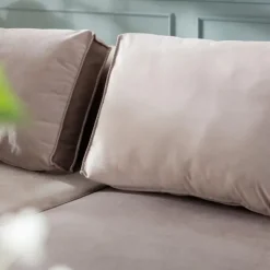 Discount Bank Infinity Fluweel Taupe Rechts Kasten|Tuinmeubelen