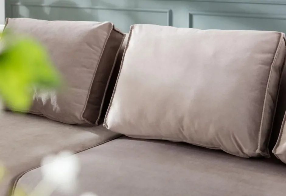 Discount Bank Infinity Fluweel Taupe Rechts Kasten|Tuinmeubelen