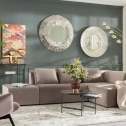 Discount Bank Infinity Fluweel Taupe Rechts Kasten|Tuinmeubelen
