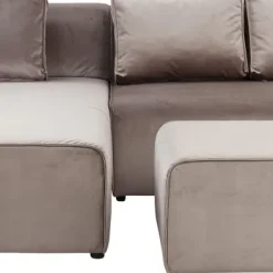 Best Sale Bank Infinity Fluweel Taupe Links Banken