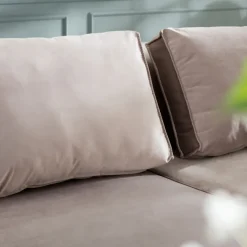 Best Sale Bank Infinity Fluweel Taupe Links Banken
