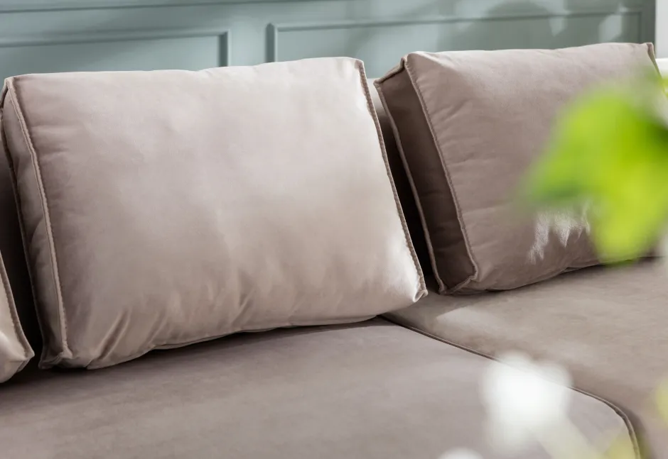 Best Sale Bank Infinity Fluweel Taupe Links Banken