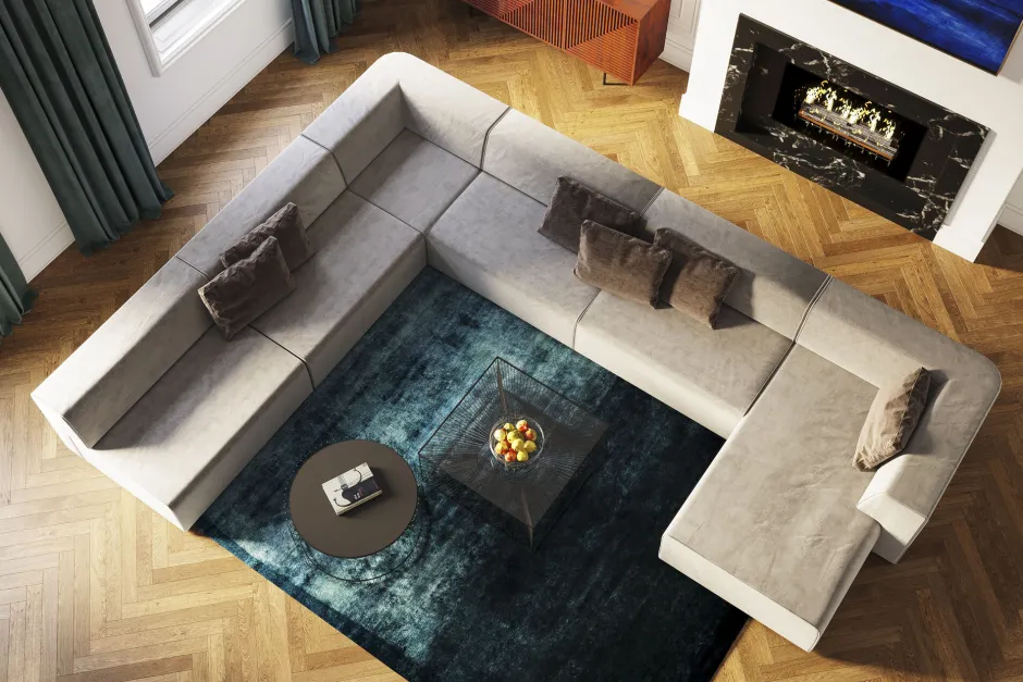 Outlet Bank Infinity Miami Grijs 417cm Kasten|Tuinmeubelen