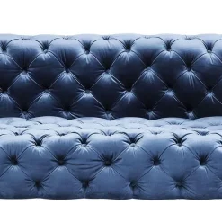 Cheap Bank Look 2-Zits Fluweel Blauw Kasten|Tuinmeubelen