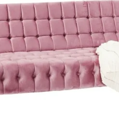 Clearance Bank Milchbar 3-Zits Fluweel Roze Kasten|Tuinmeubelen