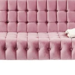 Clearance Bank Milchbar 3-Zits Fluweel Roze Kasten|Tuinmeubelen