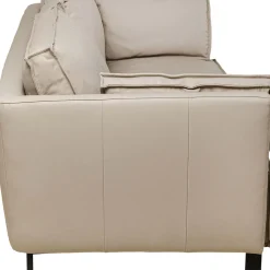 Best Sale Bank 3-Seater Victor Leather Grey 233cm Kasten|Tuinmeubelen