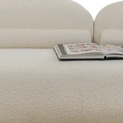 Outlet Bank 3-zits Kelly Boucle 225cm Kasten|Tuinmeubelen
