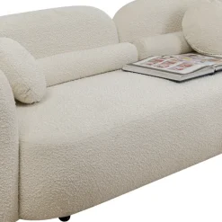 Outlet Bank 3-zits Kelly Boucle 225cm Kasten|Tuinmeubelen