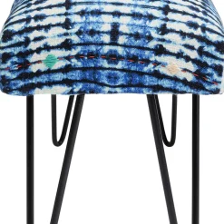 Fashion Bankje Desna Patchwork Blue 80cm Kasten|Tuinmeubelen