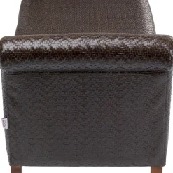 Cheap Bankje Motley Zigzag Brown Kasten|Tuinmeubelen