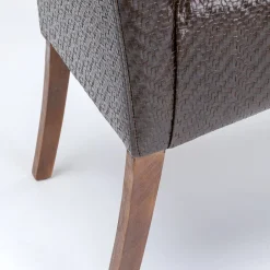 Cheap Bankje Motley Zigzag Brown Kasten|Tuinmeubelen