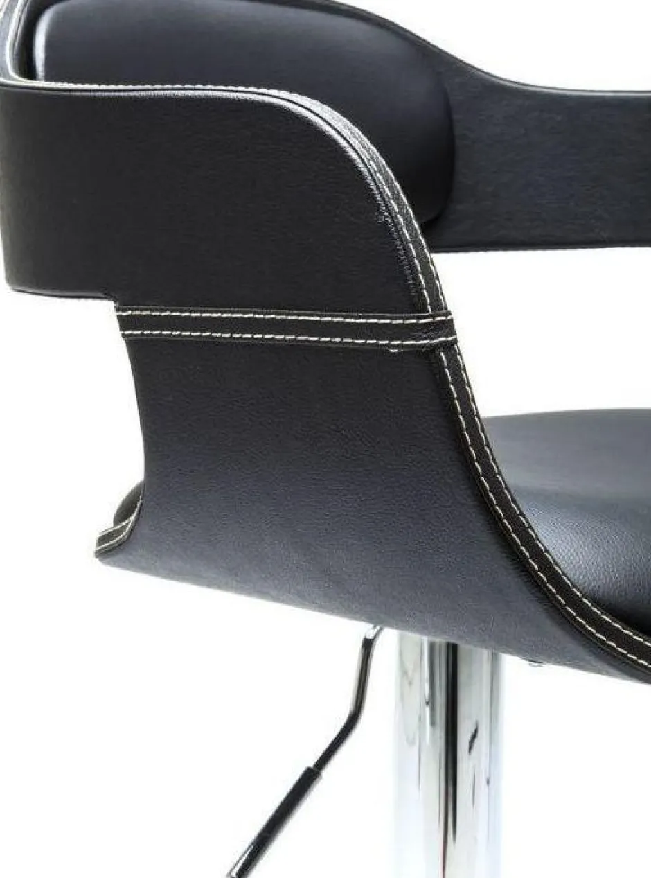 Outlet Barkruk Costa Zwart Kasten|Stoelen