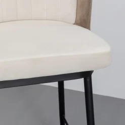 Hot Barkruk Hojas Beige Kasten|Stoelen