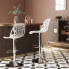 Cheap Barkruk Ornament Wit Kasten|Stoelen