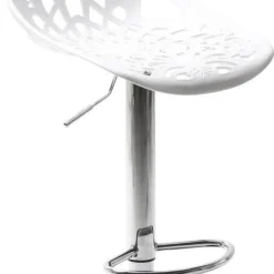 Cheap Barkruk Ornament Wit Kasten|Stoelen