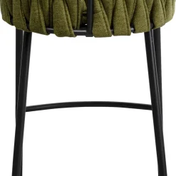 Hot Barkruk Saluti Dark Green Kasten|Stoelen
