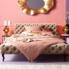 Best Bed Desire Fluweel Ecru 160x200cm Bedden|Kasten
