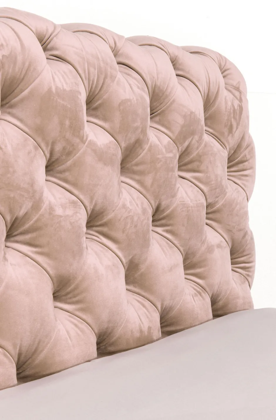 Best Bed Desire Fluweel Ecru 160x200cm Bedden|Kasten