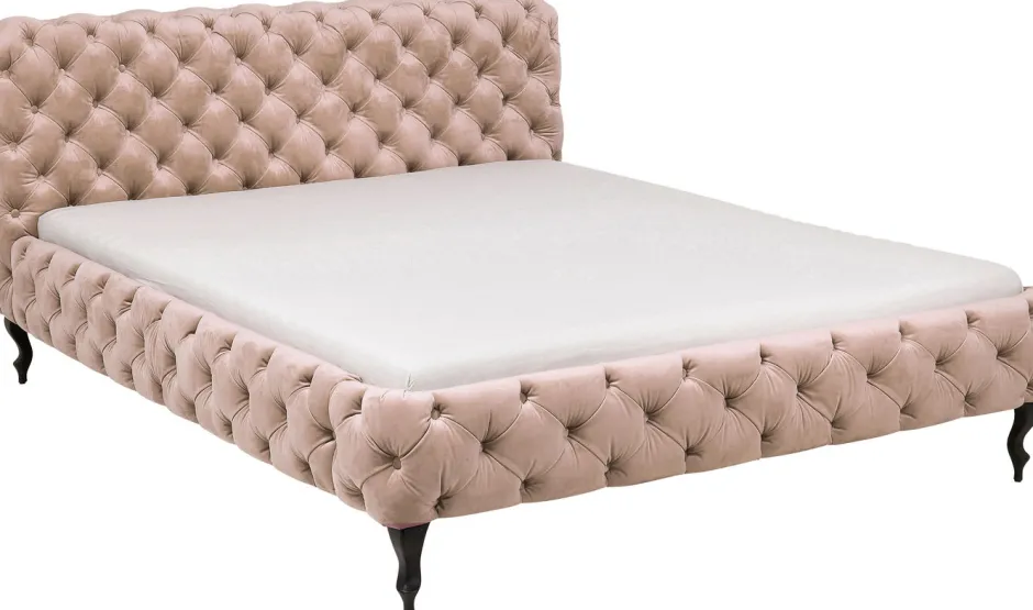 Best Bed Desire Fluweel Ecru 160x200cm Bedden|Kasten