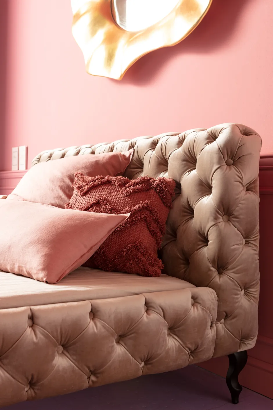 Best Bed Desire Fluweel Ecru 160x200cm Bedden|Kasten