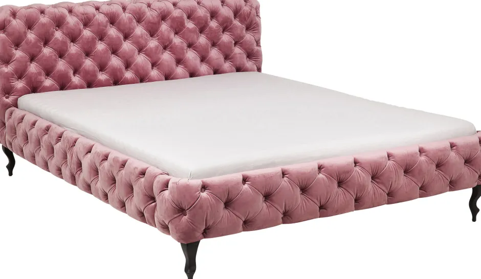 Flash Sale Bed Desire Fluweel Roze 180x200cm Bedden|Kasten