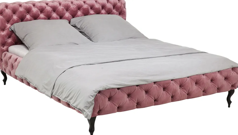 Flash Sale Bed Desire Fluweel Roze 180x200cm Bedden|Kasten