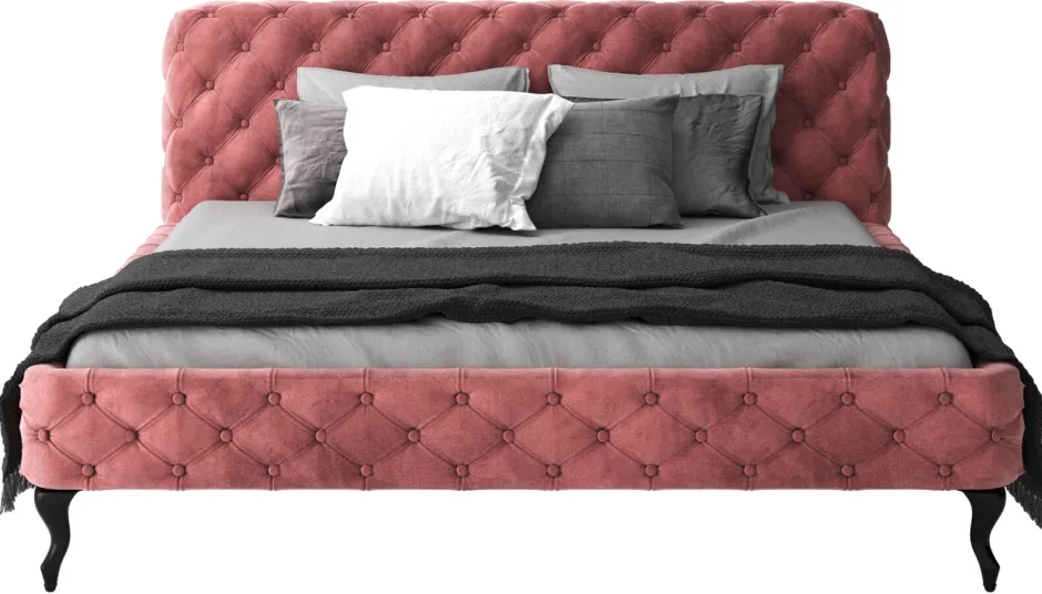 Flash Sale Bed Desire Fluweel Roze 180x200cm Bedden|Kasten