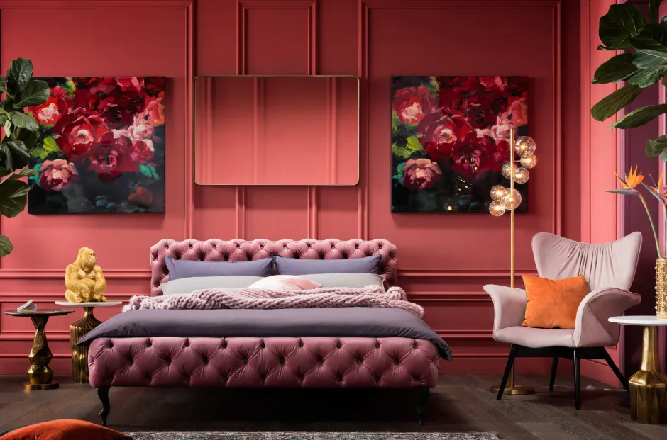 Flash Sale Bed Desire Fluweel Roze 180x200cm Bedden|Kasten