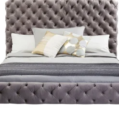 Outlet Bed Desire Hoog Zilvergrijs 180x200cm Bedden|Kasten