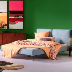 Outlet Bed East Side Cord Blue 180x200cm Bedden|Tuinmeubelen